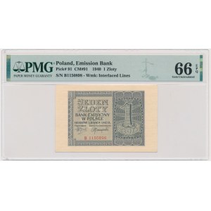 1 złotych 1940 - B - PMG 66 EPQ