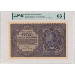1,000 marks 1919 - I Serja AB - PMG 66 EPQ