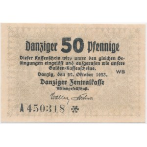 Danzig, 50 Pfennige 1923 - October - RARE