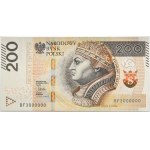 200 złotych 2015 - BF 3000000 - numer milionowy