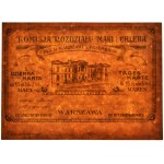 Warszawa, kartka żywnościowa na mąkę i chleb 1916 - 14 - judaika -