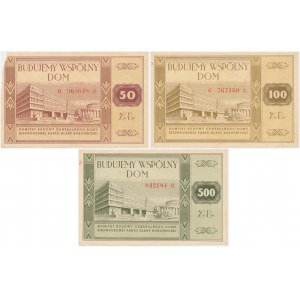 We Build a Common House, a set of bricks for 50-500 zloty (3 pieces).
