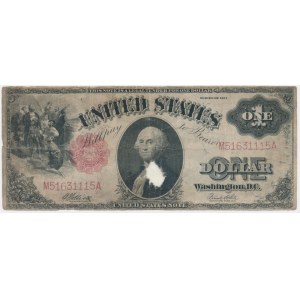 USA, Rotes Siegel, $1 1917 - Elliott &amp; White -.