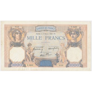 Francja, 1.000 franków 1940