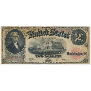 USA, Red Seal, 2 Dollars 1917 - Speelman & White -