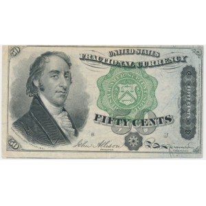 USA, Green Seal, 50 centów 1801