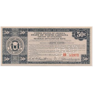 USA, Karolina Północna, 50 centów 1933