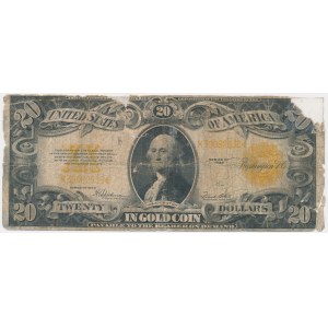 USA, Gold Zertifikat, $20 1922 - Speelman &amp; White -.
