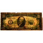 USA, Green Seal, 10 Dollars 1928 - Woods & Mellon -