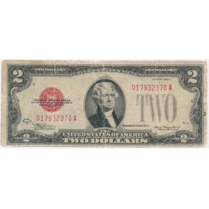 USA, Red Seal, 2 dolary 1928 - Julian & Morgenthau -