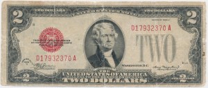 USA, Red Seal, 2 Dollars 1928 - Julian & Morgenthau -