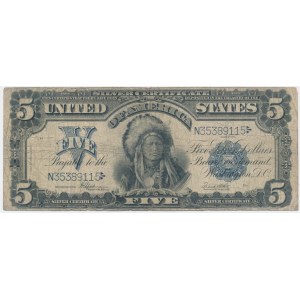 USA, Silber Zertifikat, $5 1899 - Speelman &amp; White -.