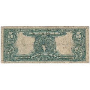 USA, Silver Certificate, 5 dolarów 1899 - Speelman & White -