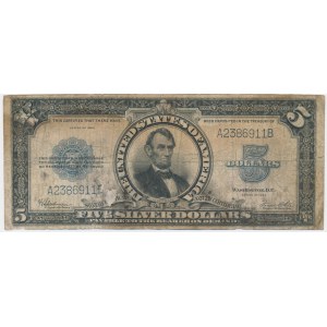 USA, Silberzertifikat, $5 1923 - Speelman &amp; White -.