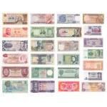 Satz, große Mischung aus ausländischen und polnischen Banknoten (122 Stück)