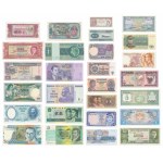 Satz, große Mischung aus ausländischen und polnischen Banknoten (122 Stück)