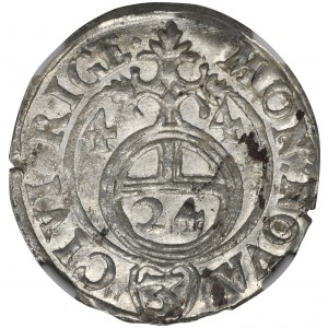 Riga under Sweden, Christina, 3 Polker Riga 1644 - NGC MS62