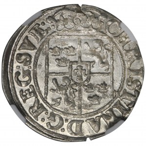 Riga unter schwedischer Herrschaft, Krystyna, Halbspur Riga 1644 - NGC MS62