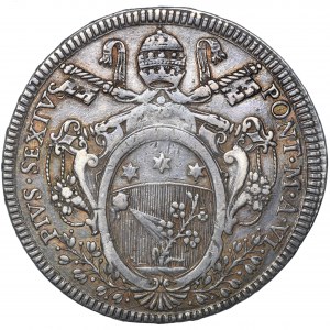 Kirchenstaat, Vatikan, Pius VI., Scudo Rom 1780