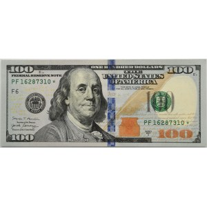 USA, Green Seal, 100 Dollars 2017 ★ - Mnuchin & Carranza -
