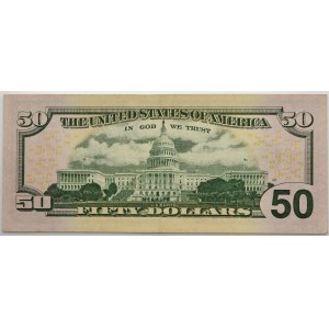 USA, Green Seal, 50 dolarów 2009 ★ - Cabral & Paulson -