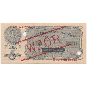 5 milionów marek 1923 - WZÓR - A1234500/A678900 -