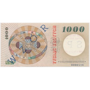 1000 złotych 1965 - WZÓR/SPECIMEN - RZADKOŚĆ - z nadrukiem NBP