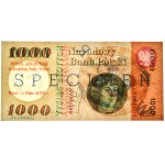 1000 zloty 1965 - MODEL/SPECIMEN - RARE - imprinted by NBP
