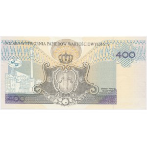 PWPW, 400 złotych 1996 - czysty awers -