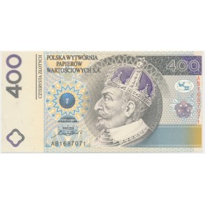 PWPW, 400 Zloty 1996 - leere Rückseite -