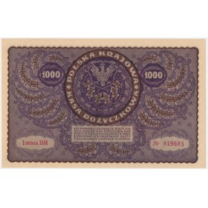 1,000 marks 1919 - I Serja BM -.