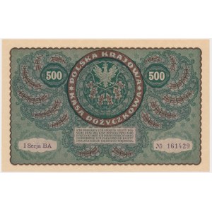 500 marek 1919 - I Serja BA -