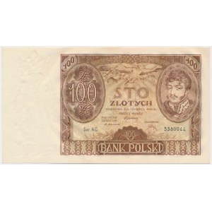 100 Zloty 1932 - Ser. AC - zw. +X+ -