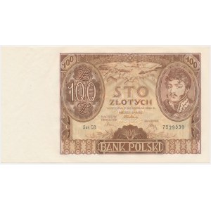 100 Gold 1934 - Ser. C.B. - ohne zusätzliche znw. -