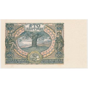 100 Zloty 1934 - Vorderseite ohne Hauptdruck -