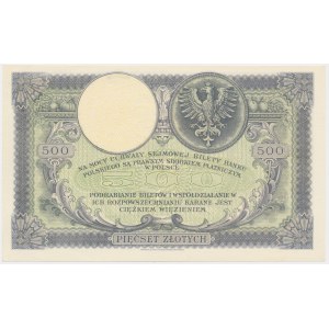 500 Zloty 1919 - SA. -