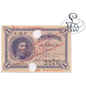 1 złoty 1919 - S.36 B - WZÓR - Kolekcja Lucow -