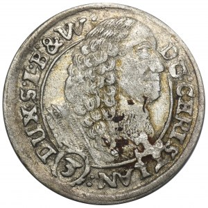 Silesia, Duchy of Liegnitz-Brieg-Wohlau, Christian, 3 Kreuzer Brieg 1662
