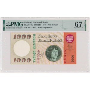 1.000 złotych 1965 - M - PMG 67 EPQ