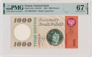 1.000 złotych 1965 - M - PMG 67 EPQ