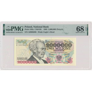 2 miliony złotych 1993 - A - PMG 68 EPQ