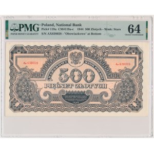 500 złotych 1944 ...owe - Ax - PMG 64