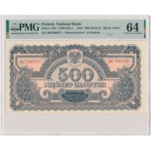 500 gold 1944 ...owe - BH - PMG 64