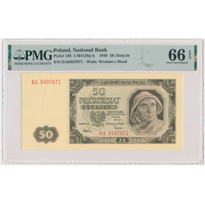 50 złotych 1948 - DA - PMG 66 EPQ