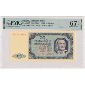 20 złotych 1948 - HF - PMG 67 EPQ
