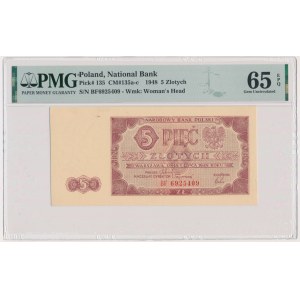 5 Gold 1948 - BF - PMG 65 EPQ