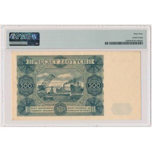 500 zloty 1947 - X - PMG 64