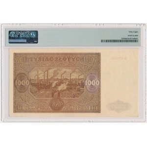 1,000 zloty 1946 - N - PMG 58