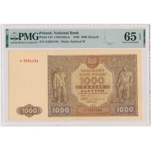 1.000 złotych 1946 - G - PMG 65 EPQ