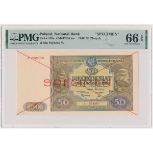 50 gold 1946 - SPECIMEN - A - PMG 66 EPQ